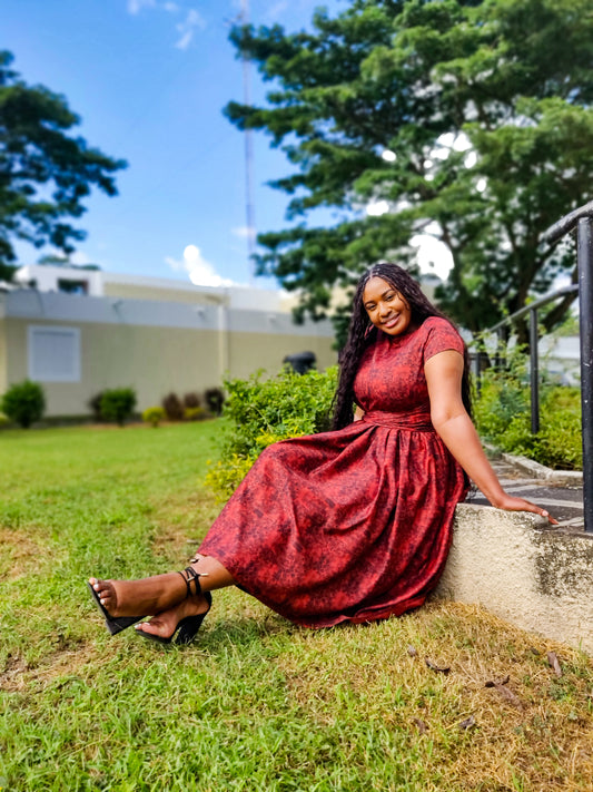 Naomi Dress- Burnt Orange