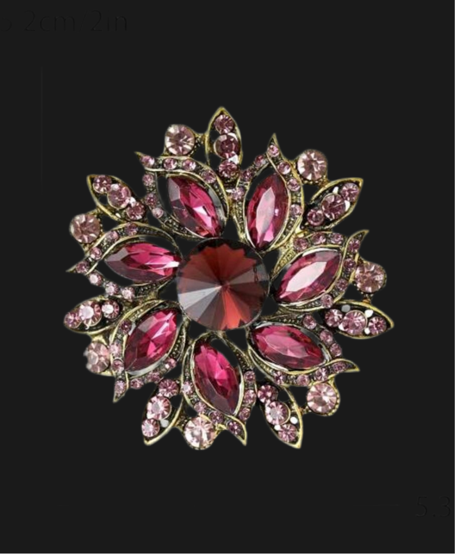 Purple Elegance Brooch