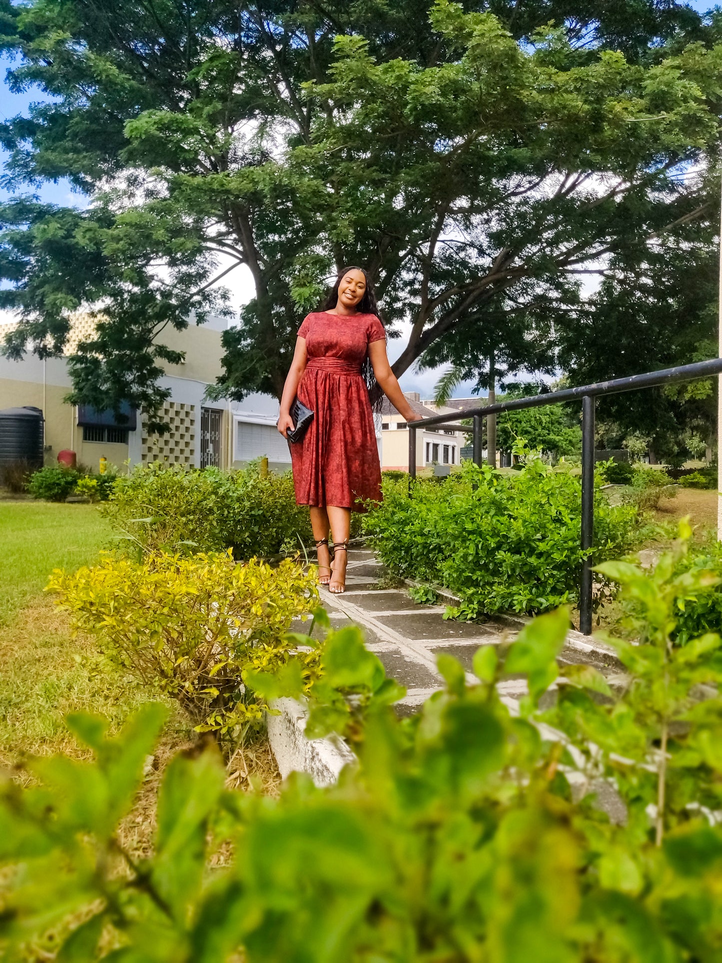 Naomi Dress- Burnt Orange