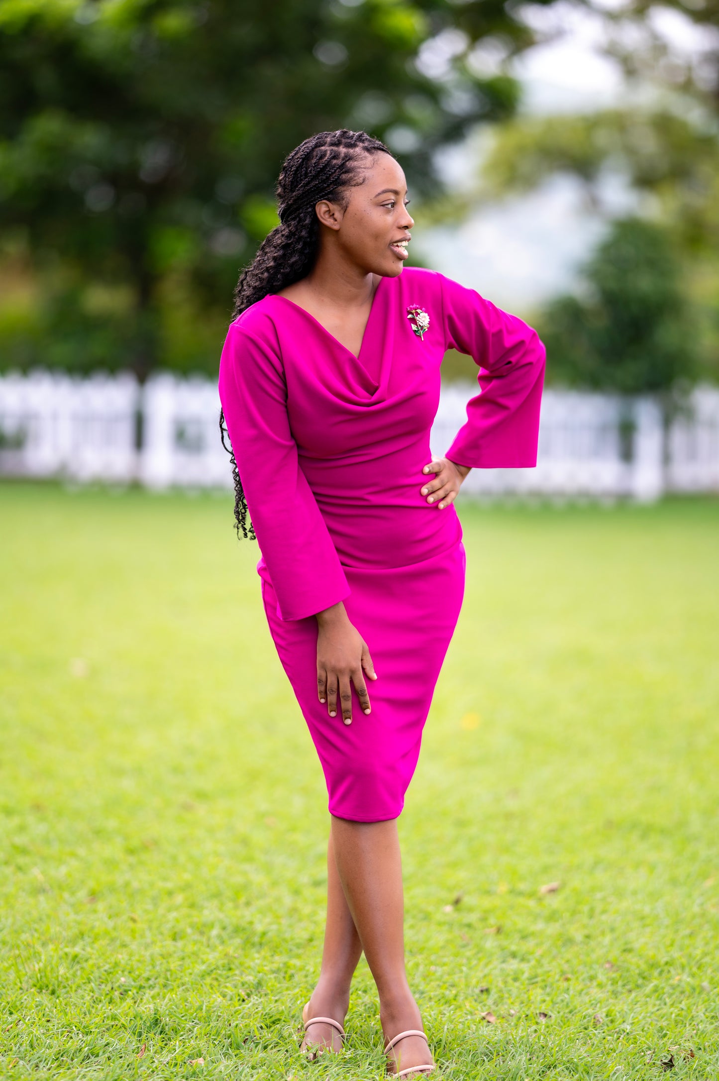 Zaira Dress- Fuchsia