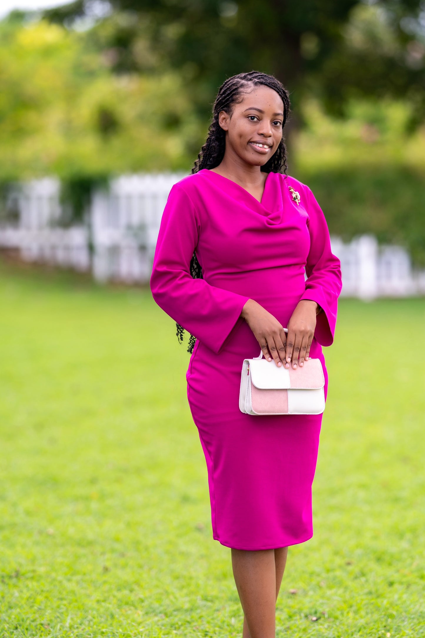 Zaira Dress- Fuchsia