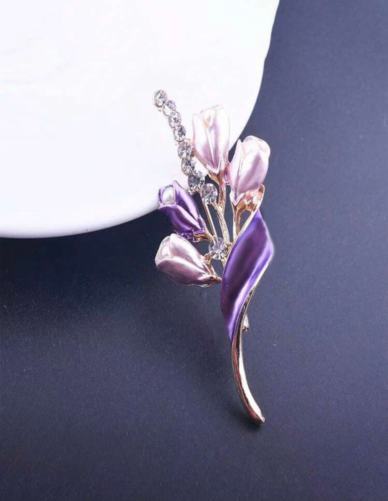 Purple Bouquet Brooch