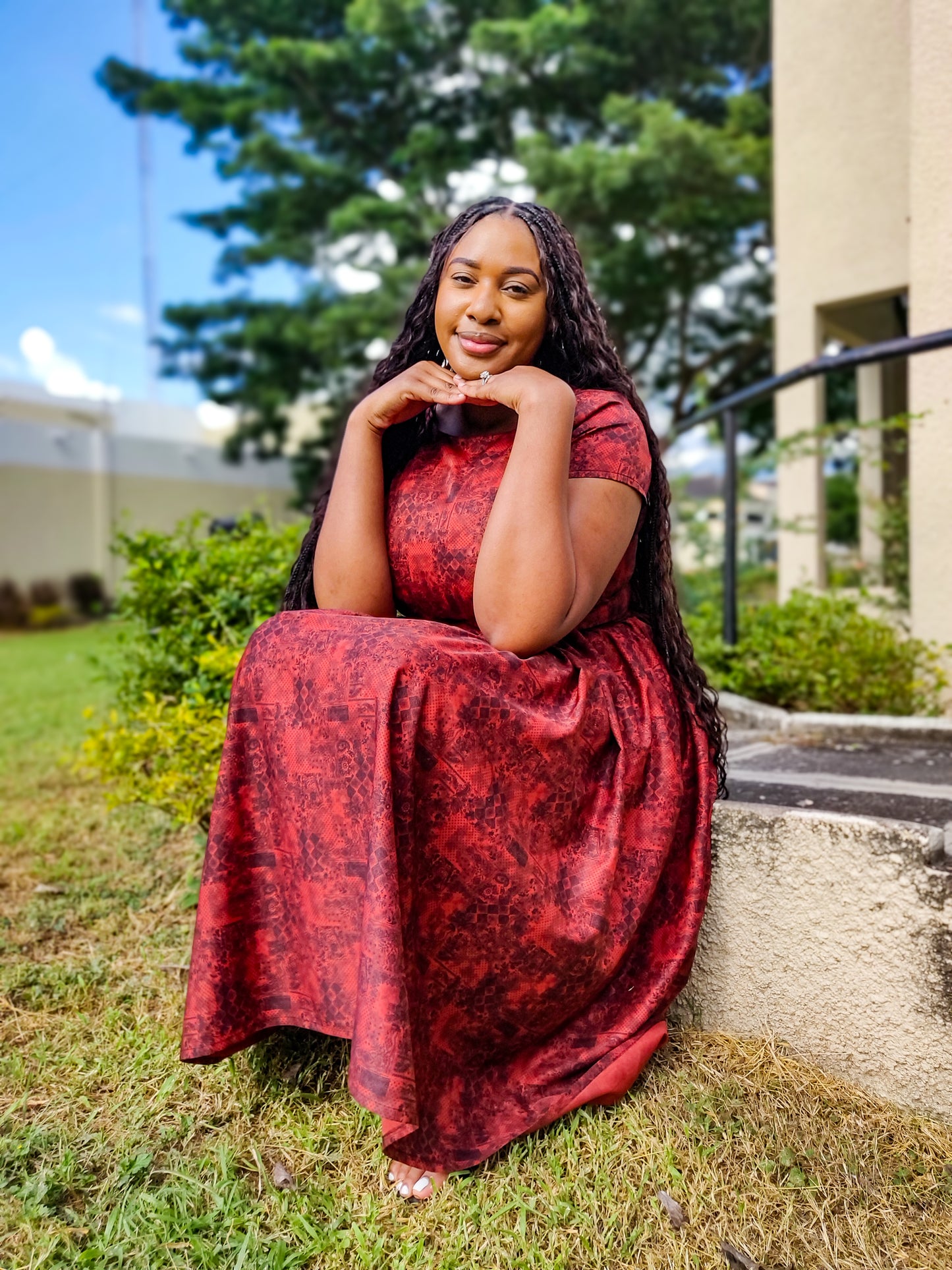 Naomi Dress- Burnt Orange