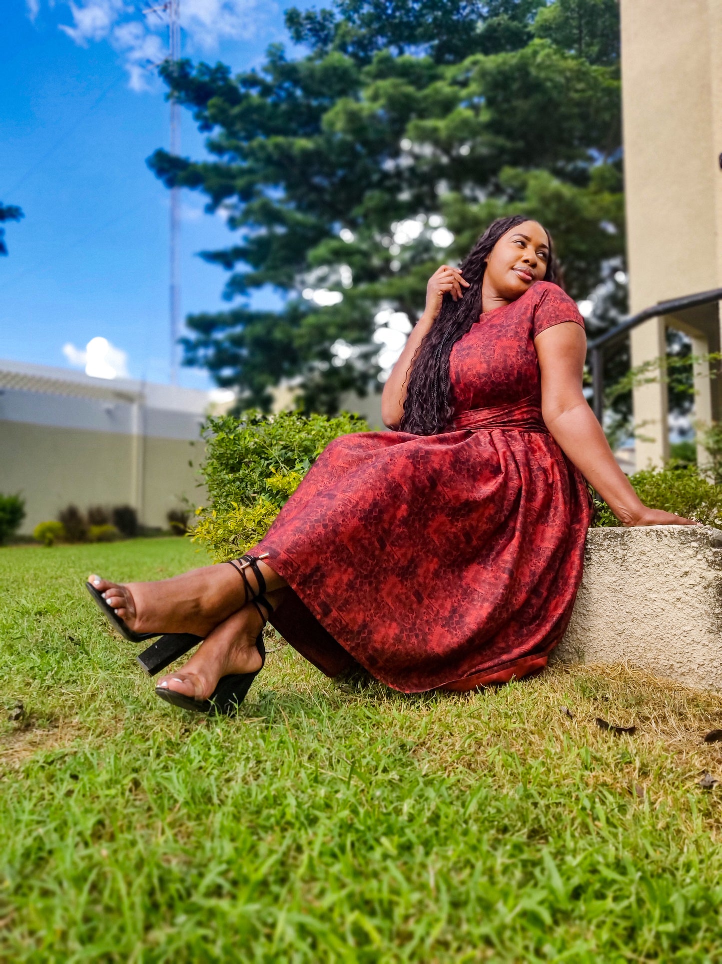 Naomi Dress- Burnt Orange