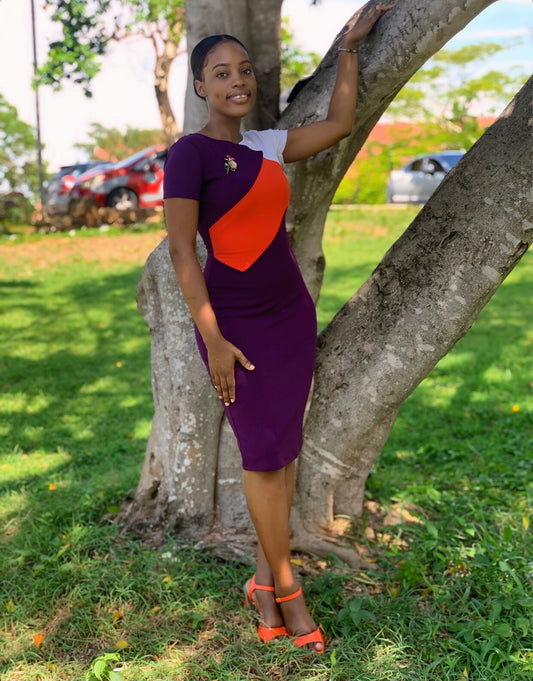 Donnelia Dress- Plum
