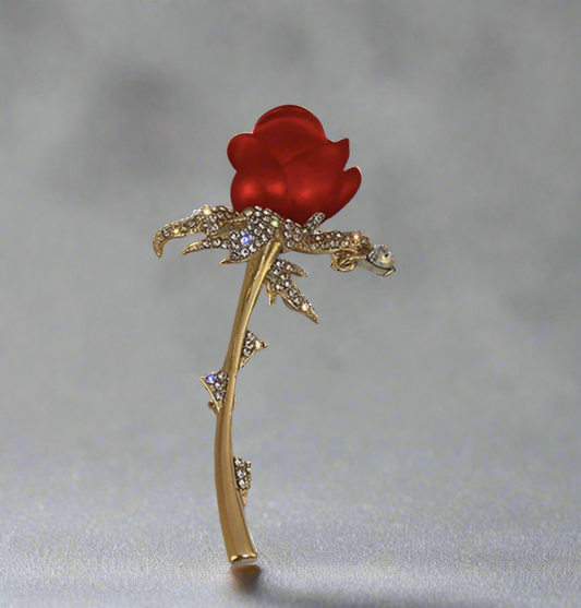 Tulip Rose Brooch