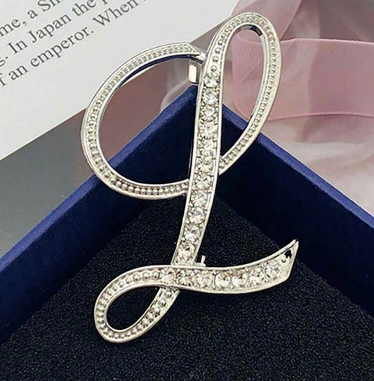 Letter L Brooch