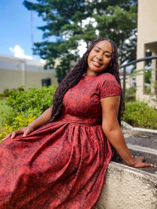Naomi Dress- Burnt Orange