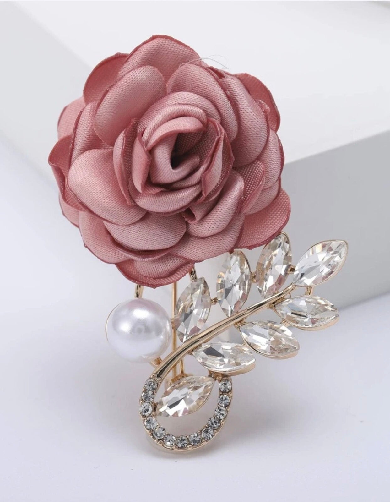 Pink Flower Brooch