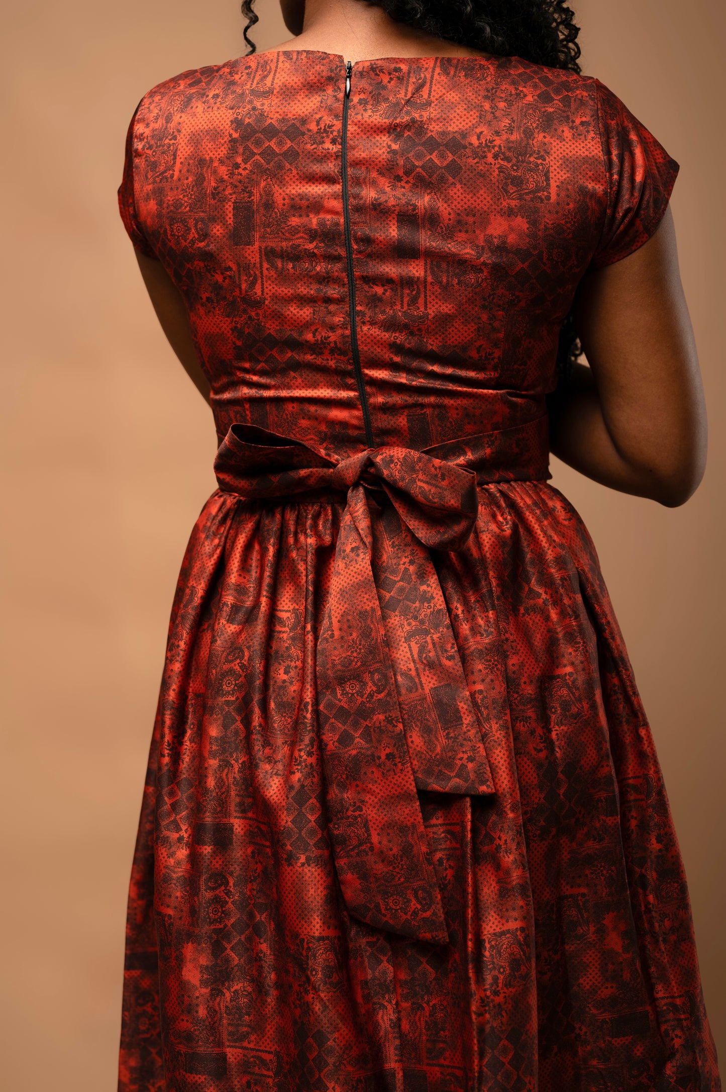 Naomi Dress- Burnt Orange