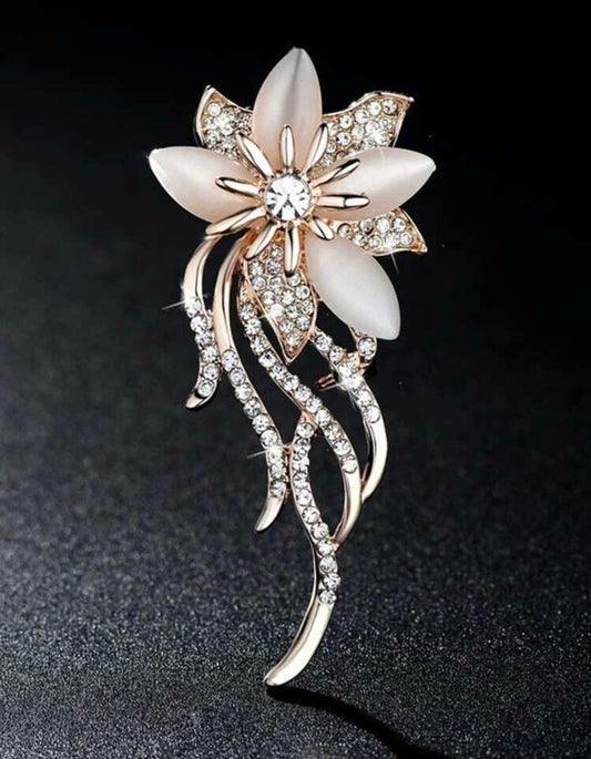 Spiral Flower Brooch