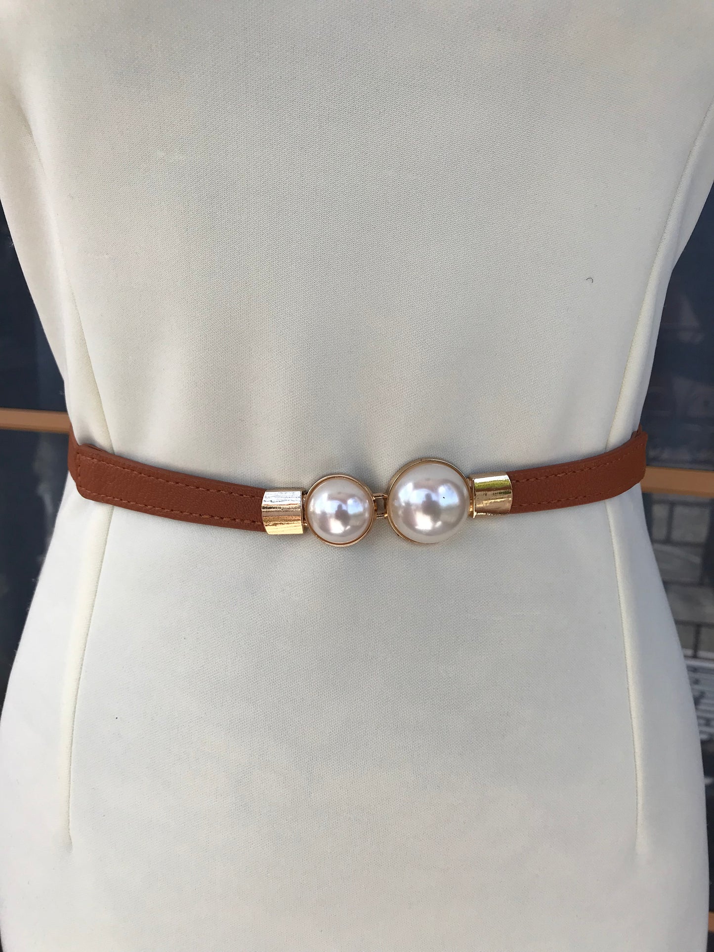 Pearl Belt- Brown