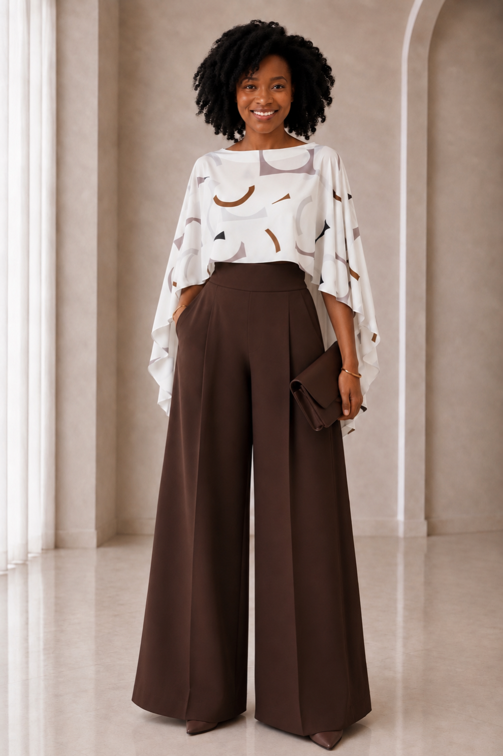 Marielle Cape Top