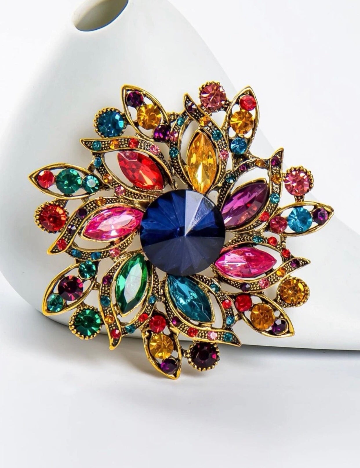 Colored Elegance Brooch